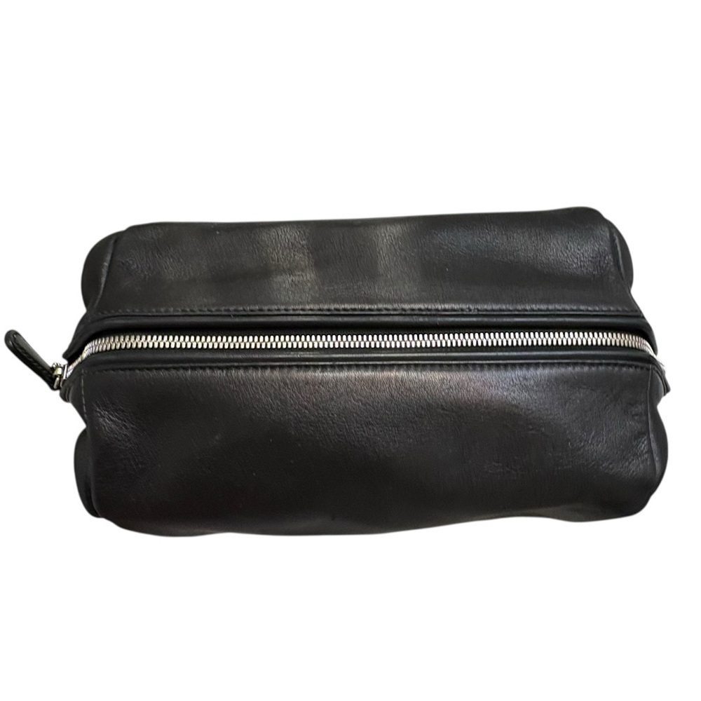 Coach F05406 large black leather unisex toiletry cosmetic bag - Picture 5 of 11